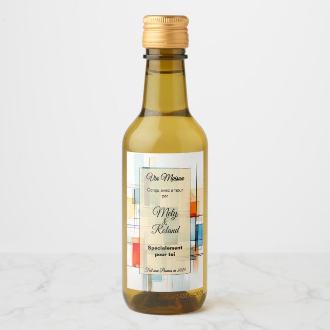 Sticker a bouteille de vin vinetikett (Framsida)