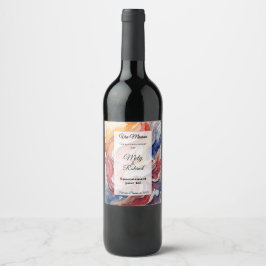 Sticker a bouteille de vin vinflaska etikett