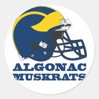 Sticker - Algonac Muskrats Runt Klistermärke