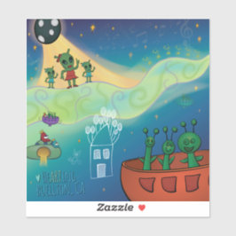 Sticker - Alienkonsert Klistermärken