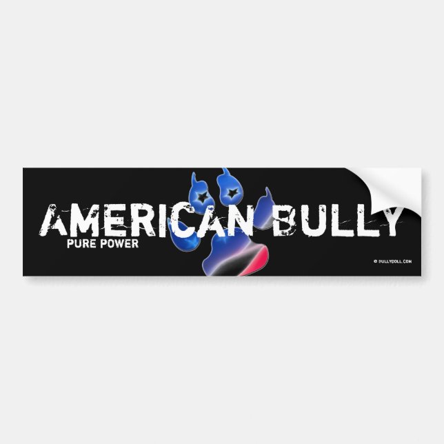 Sticker American Bully Bildekal (Framsidan)