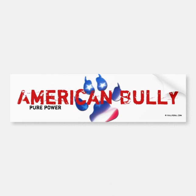 Sticker American Bully Bildekal (Framsidan)