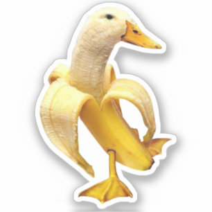 Sticker Banana Anka Meme Klistermärken