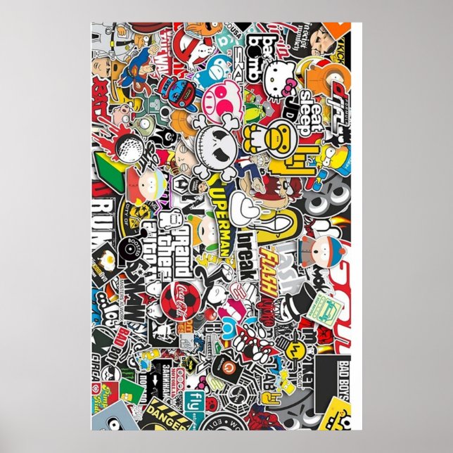 Sticker Bomb Poster (Framsidan)