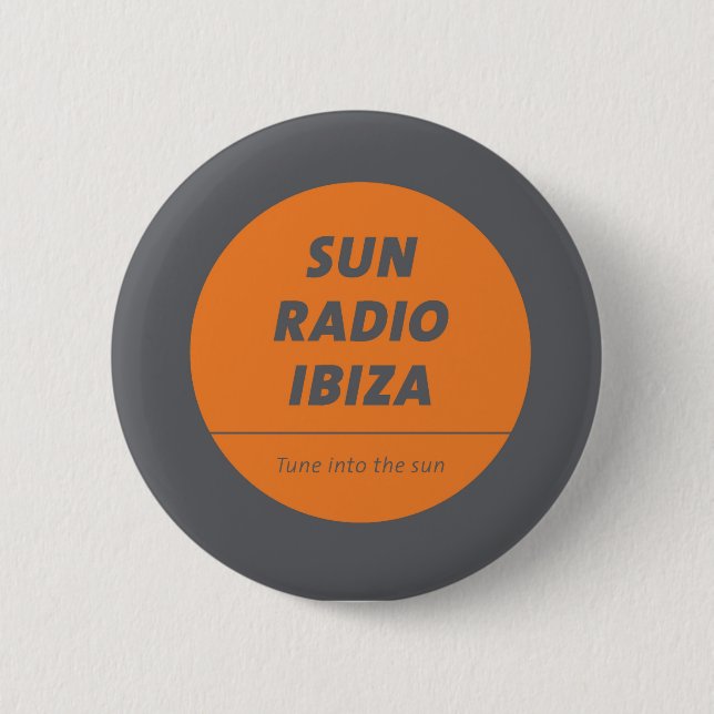 Sticker Button by Sun Radio Ibiza  Knapp (Framsida)
