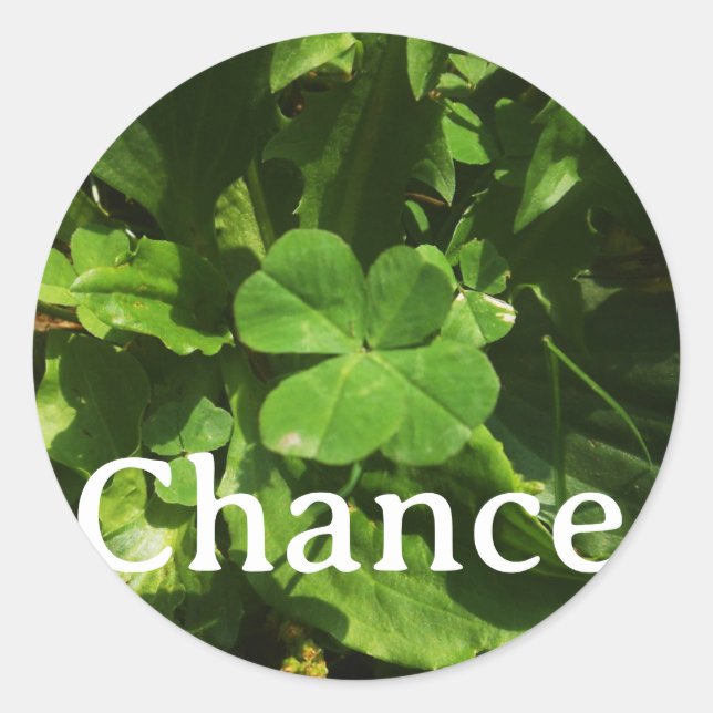 Sticker Chance Runt Klistermärke (Framsida)