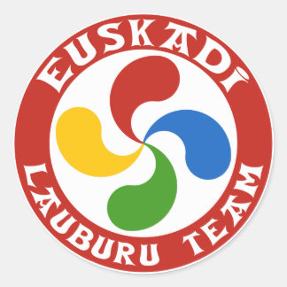 Sticker croix basque runt klistermärke