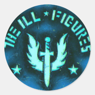 Sticker Dagger Runt Klistermärke