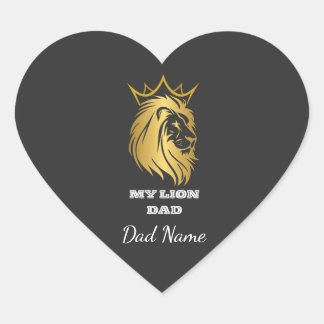 sticker Father's Day gift for dad Hjärtformat Klistermärke
