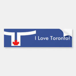 Sticker Flag of Toronto, Canada Bildekal