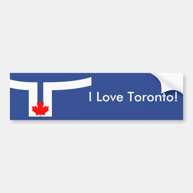Sticker Flag of Toronto, Canada Bildekal (Framsidan)