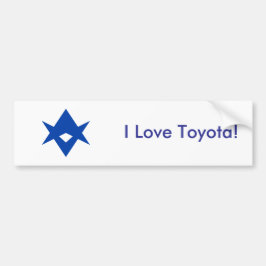 Sticker Flag of Toyota City, Japan Bildekal