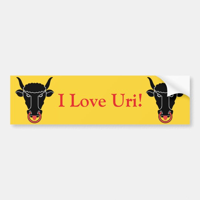 Sticker Flag of Uri, Switzerland Bildekal (Framsidan)