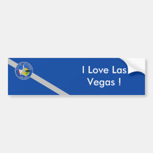Sticker Flagga of Las Vegas City, USA Bildekal