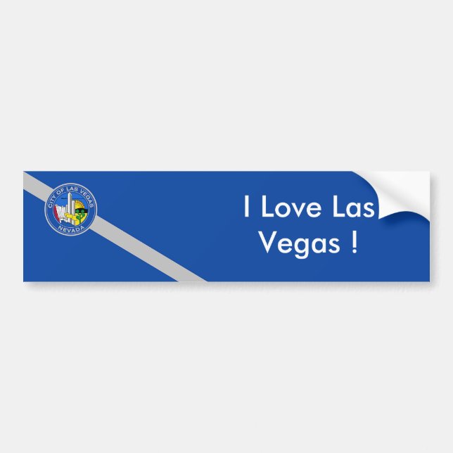 Sticker Flagga of Las Vegas City, USA Bildekal (Framsidan)