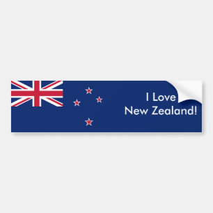 Sticker Flagga of New Zealand Bildekal