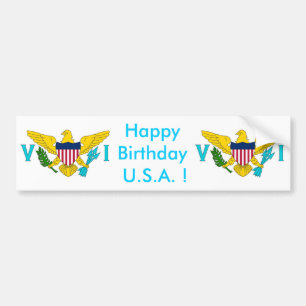 Sticker Flagga of Virgin Islands - USA Bildekal