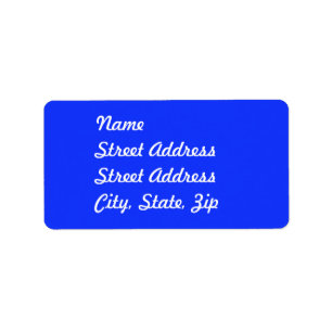 Sticker för Bright Blue Adress Adressetikett