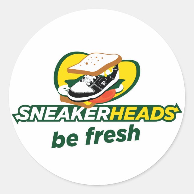 Sticker för chefer runt klistermärke (Framsida)