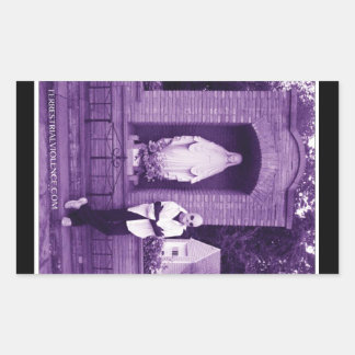 Sticker för markvåld rektangulärt klistermärke