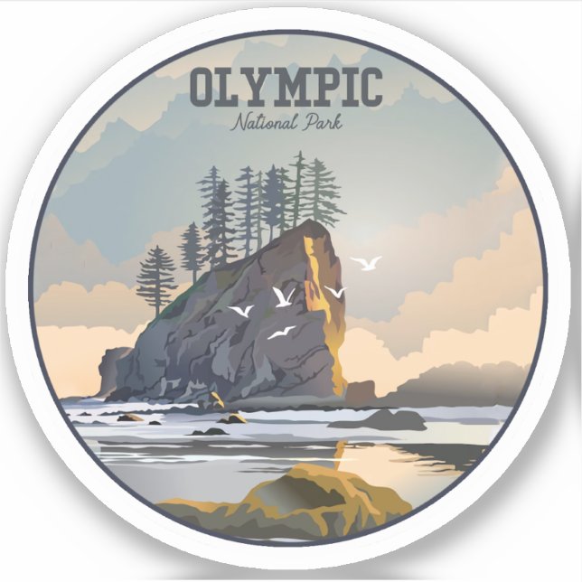 Sticker från den olympiska nationalparken klistermärken (Framsida)