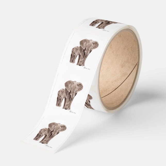 Sticker Fyrkantigt Klistermärke (Rulle)