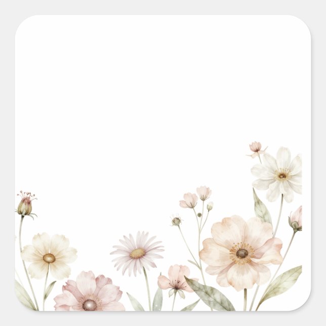 Sticker Fyrkantigt Klistermärke (Framsida)