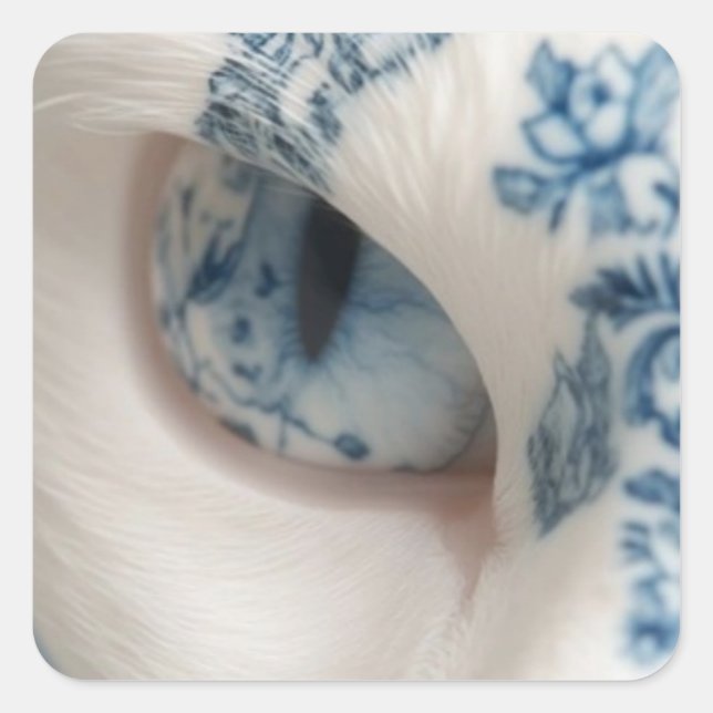 sticker  fyrkantigt klistermärke (Framsida)