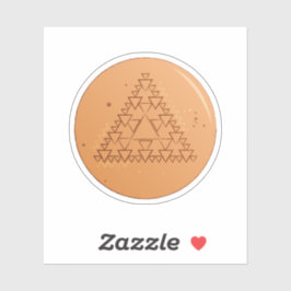 Sticker Game Dalgona Många Triangle Klistermärken