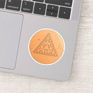 Sticker Game Dalgona Många Triangle Klistermärken