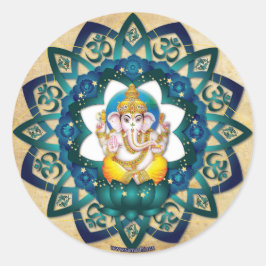 sticker ganesh runt klistermärke