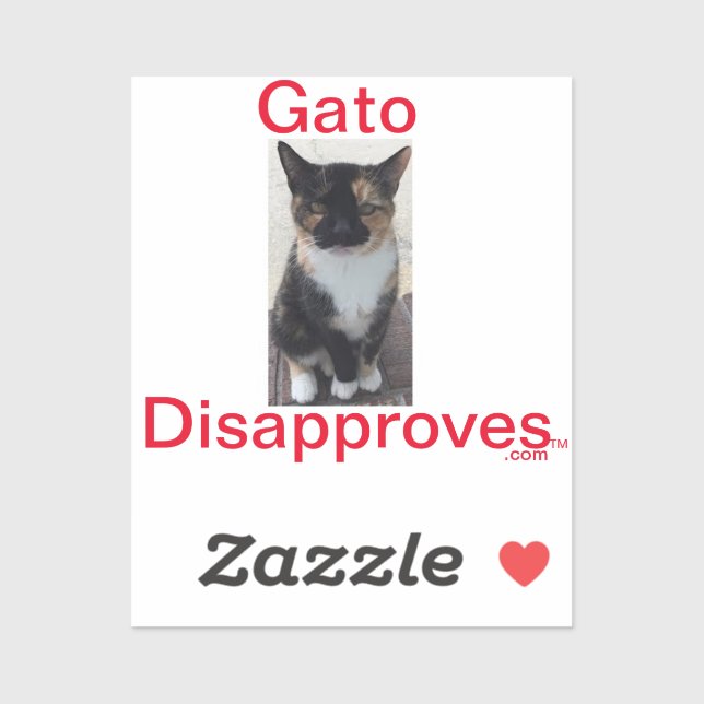 Sticker Gato ogillar Klistermärken (Ark)