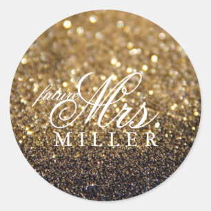 Sticker - Glitter Fab framtid Mrs. Runt Klistermärke