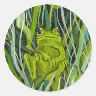 Sticker ~ "Hängar bara runt" Runt Klistermärke