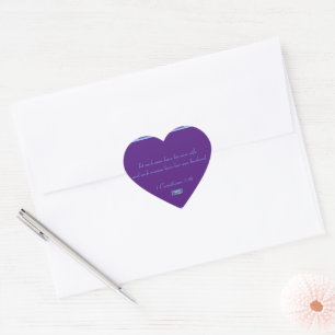 Sticker Heart (Lila Triangles) RFPMDesigns ©️ 2024 Hjärtformat Klistermärke