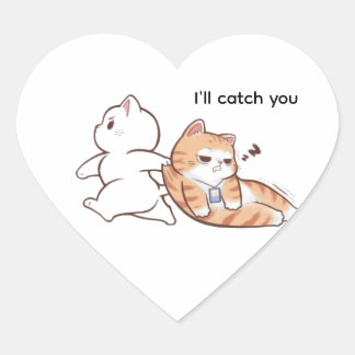 Sticker Hjärtformat Klistermärke