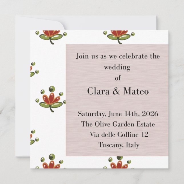 Sticker Inbjudningar (Framsida)