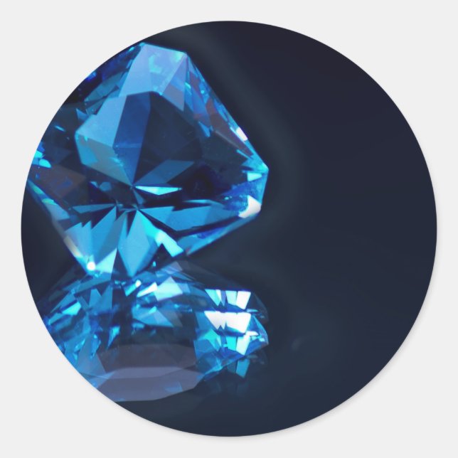 Sticker Jewels Runt Klistermärke (Framsida)