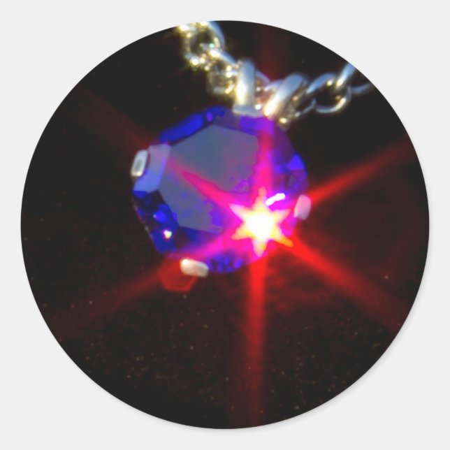 Sticker Jewels Runt Klistermärke (Framsida)