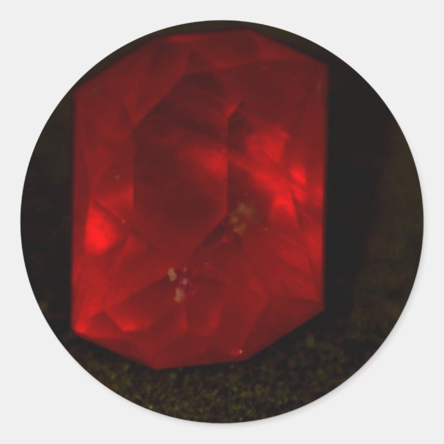 Sticker Jewels Runt Klistermärke (Framsida)