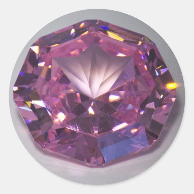 Sticker Jewels Runt Klistermärke (Framsida)