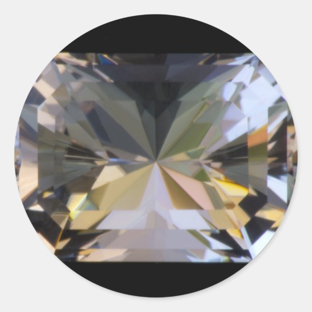 Sticker Jewels Runt Klistermärke (Framsida)