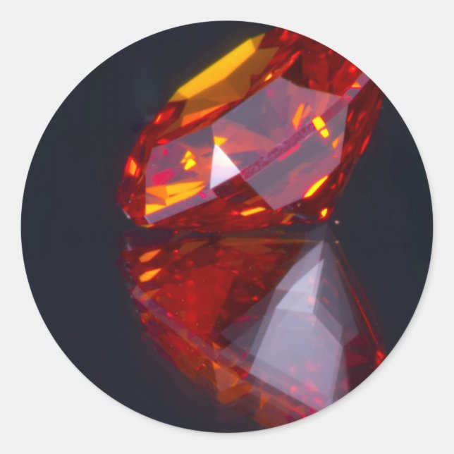 Sticker Jewels Runt Klistermärke (Framsida)