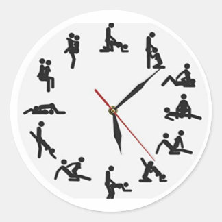 Sticker kamasutra runt klistermärke