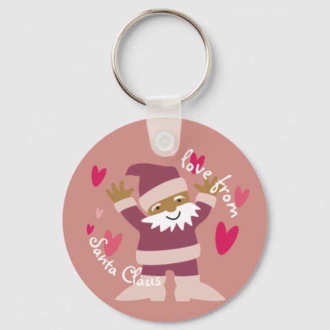 sticker Kerstman Nyckelring (Framsida)