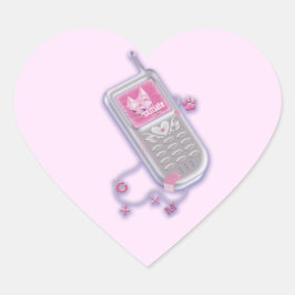 Sticker Lakan av 20 | Mobiltelefon | KOD:MiAO Hjärtformat Klistermärke