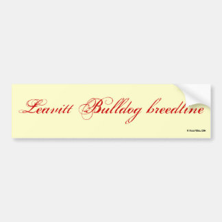 Sticker Leavitt breedline Bildekal
