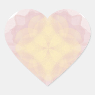 Sticker mandala hjärtformat klistermärke