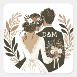Sticker “Mariés“ Fyrkantigt Klistermärke