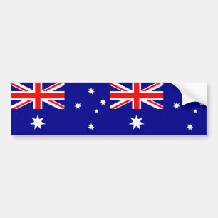 Sticker med Australiens Flagga Bildekal